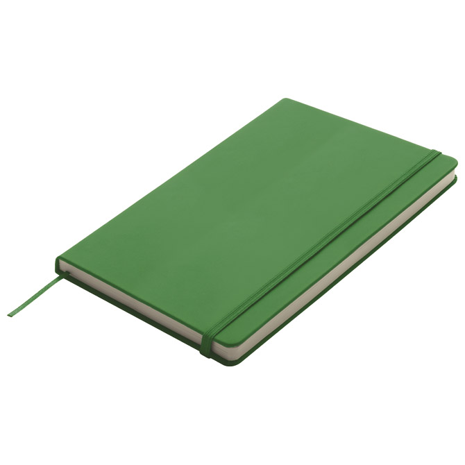 Notes 13x21 cm čisti 80L s gumicom Kiel zeleni