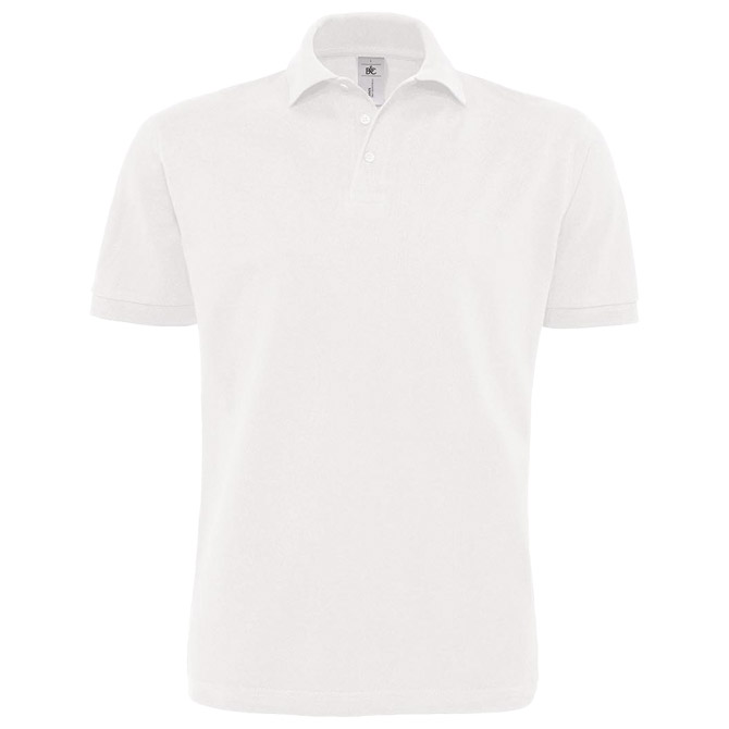 Majica kratki rukavi polo B&C Heavymill 230g bijela 3XL!!