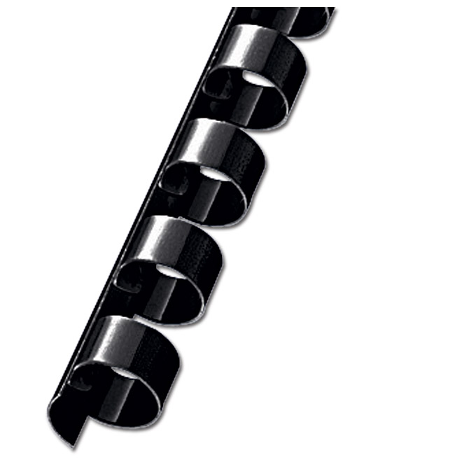 Spirala plastična fi-28 mm pk50 Fornax crna