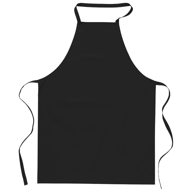 Pregača za kuhanje pamučna 65x90 cm crna