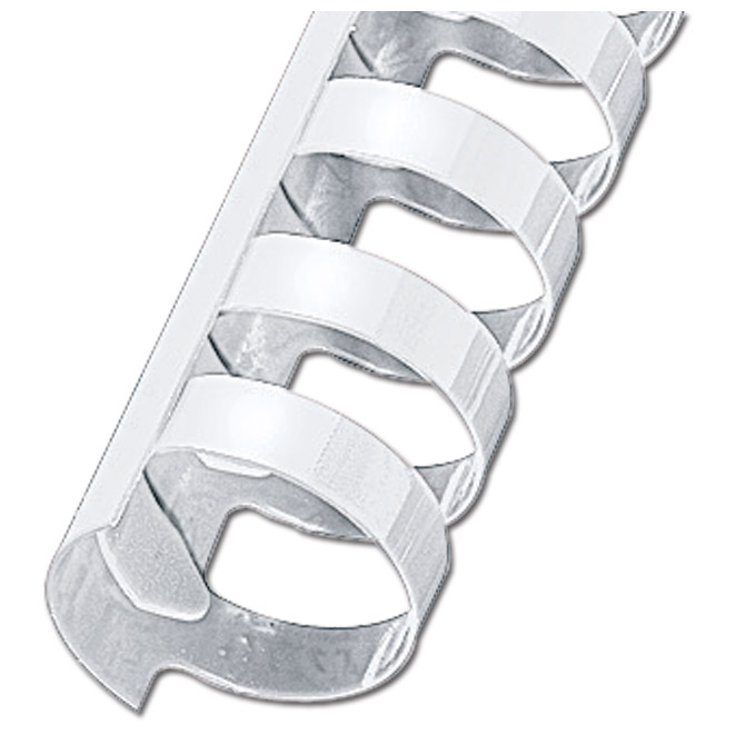 Spirala plastična fi-51 mm oval pk50 Fornax bijela