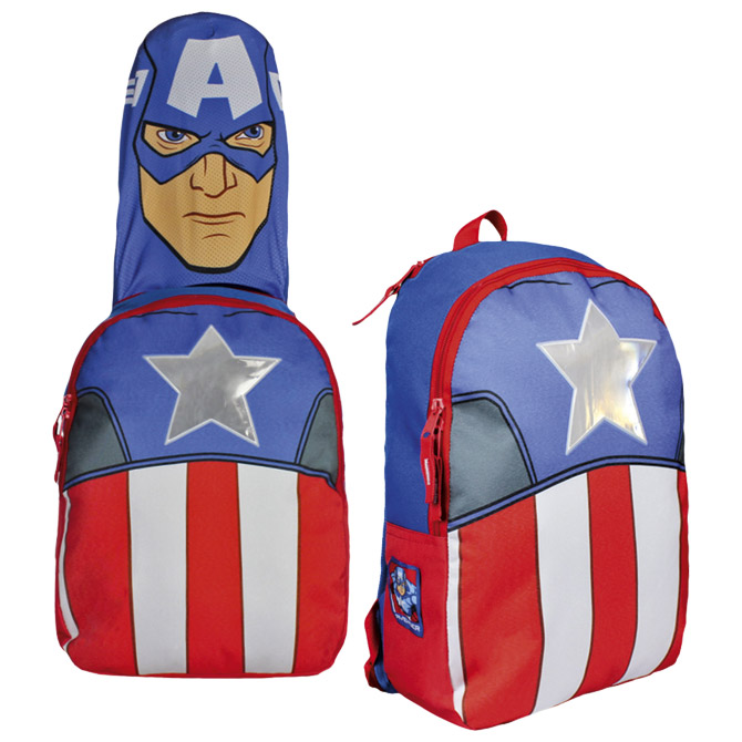 Ruksak školski s kapuljačom Captain America Cerda 2100000838!!