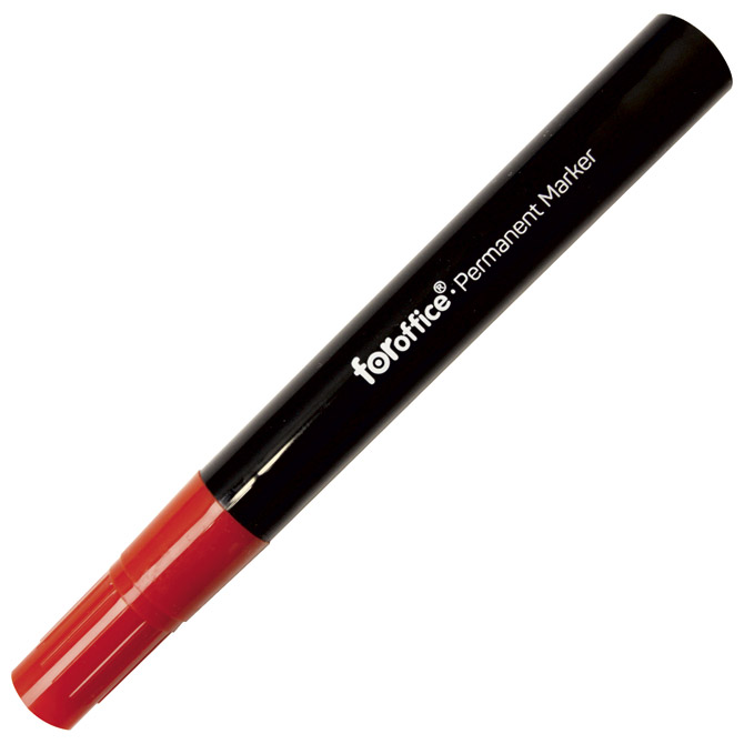 Marker permanentni 1,5-3 mm okrugli vrh pk12 FORoffice crveni