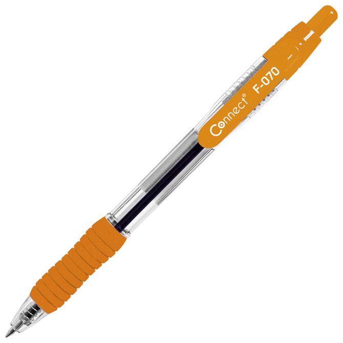 Olovka kemijska grip F-070 uložak plavi Connect narančasta!!