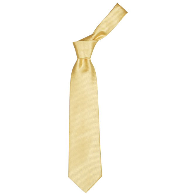 Kravata poliester zlatna!!