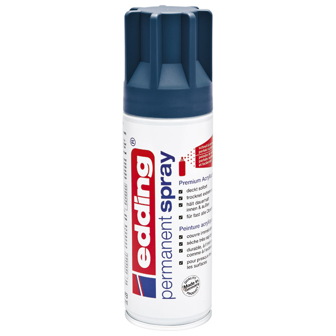 Boja akrilna u spreju 200ml permanentna Edding 5200933 tamnoplava