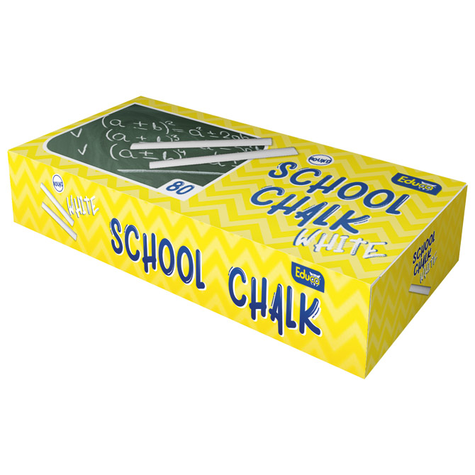 Kreda školska okrugla fi-12 mm pk80 Educa bijela!!