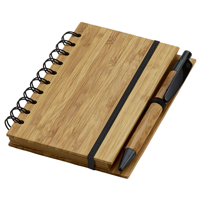 Blok kolegij 10x15 cm crte 70L natur + olovka kemijska bambus!!