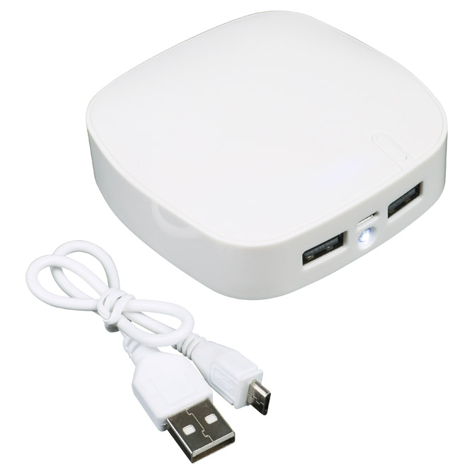 Punjač za mobilne uređaje plastični prijenosni bijeli!!