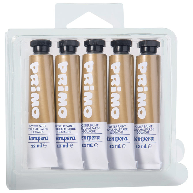 Boja tempera 12ml aluminijska tuba pk5 Primo 440TRA920 zlatna blister