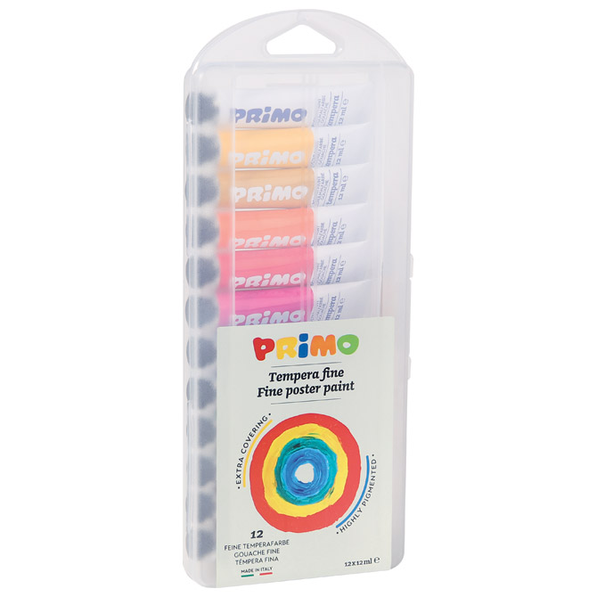 Boja tempera 12 ml aluminijska tuba 12boja/poly Primo 448T12AP