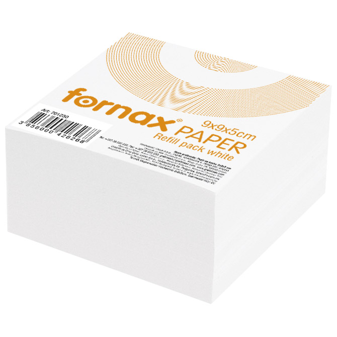 Papir za kocku 9x9x5 cm Fornax bijeli
