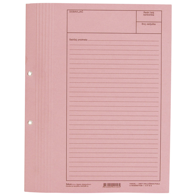 Obrazac A-215/R fascikl omot zaključenog posla s inozemstvom Fokus!!