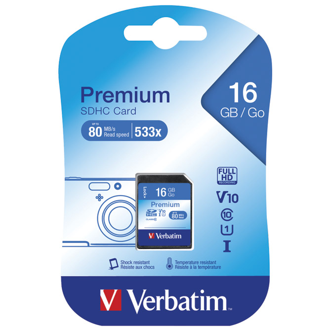 Kartica memorijska SDHC 16GB Verbatim 43962 blister!!