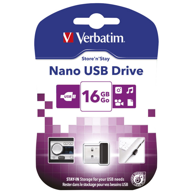 Memorija USB 16GB 2.0 Store'n'Stay Nano Verbatim 97464 blister!!
