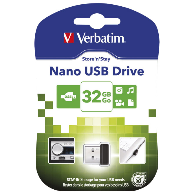Memorija USB 32GB 2.0 Store'n'Stay Nano Verbatim 98130 blister!!