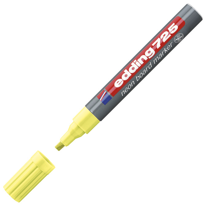 Marker neon za tamnu ploču 2-5 mm Edding 725 žuti!!
