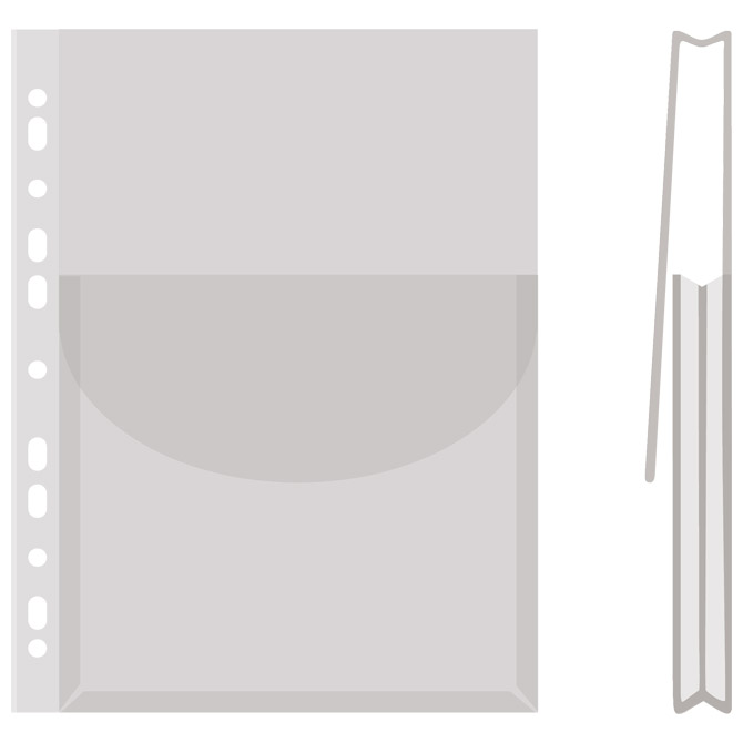 Fascikl uložni A4 pp prošireni+klapna gore pk12 Donau 1775001PL-00