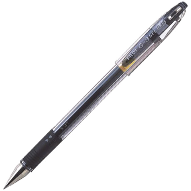 Roler gel grip 0,38 mm G3 Pilot BLN-G3-38 crni
