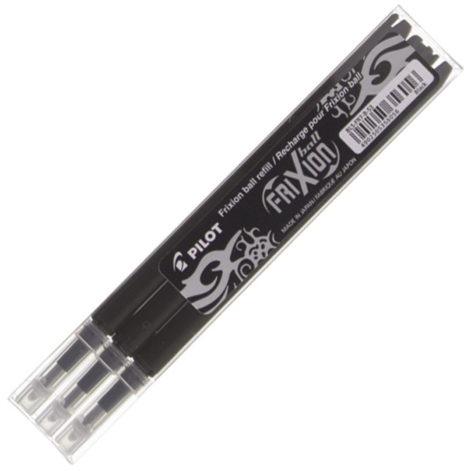 Uložak za roler 0,7 mm Frixion piši-briši pk3 Pilot BLS-FR7-B-S3 crni