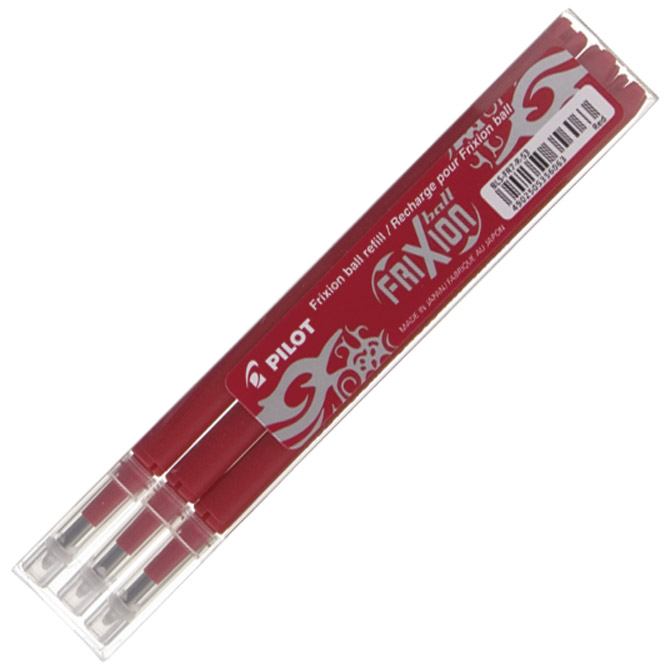 [000023044] Uložak za roler 0,7 mm Frixion piši-briši pk3 Pilot BLS-FR7-R-S3 crveni
