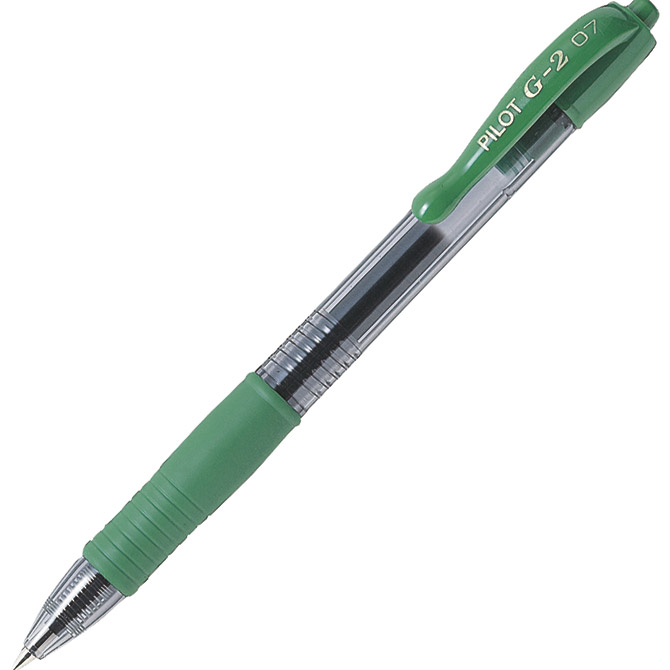 Roler gel grip 0,7 mm G2 Pilot BL-G2-7-G zeleni