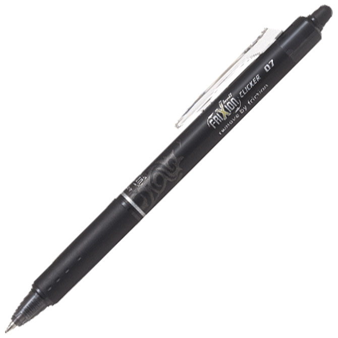 Roler gel 0,7 mm Frixion ball clicker piši-briši Pilot BLRT-FR7-B crni