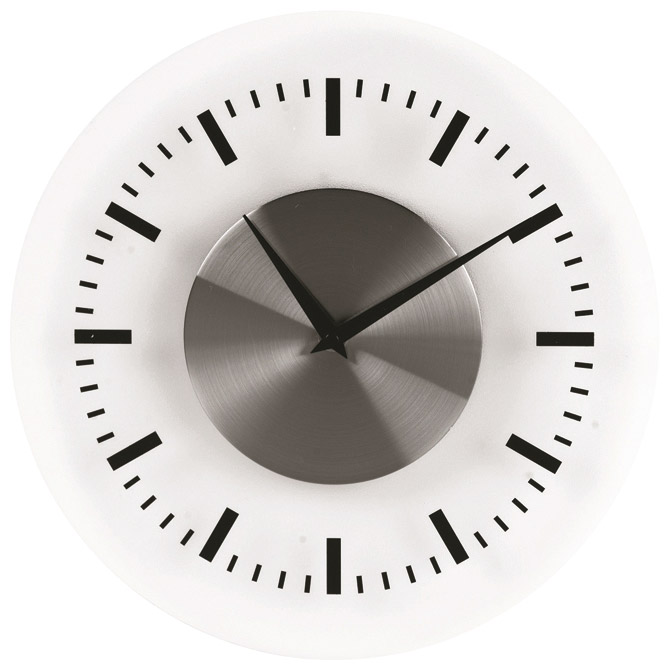 Sat zidni fi-30,5cm On time Unilux 100340851 proziran!!