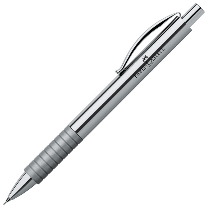 Olovka tehnička 0,7mm grip Essentio Metal Faber Castell 138471 sjajno srebrna!!