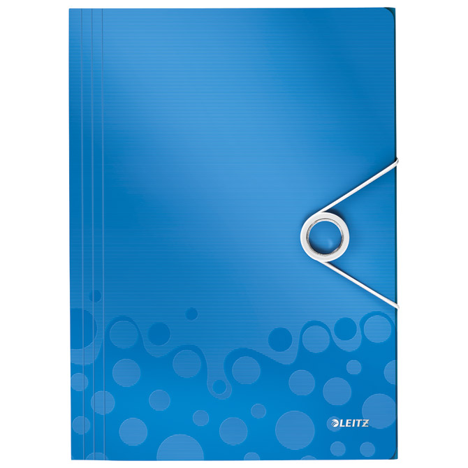 Fascikl klapna s gumicom pp A4 Wow Leitz 45990136 plavi