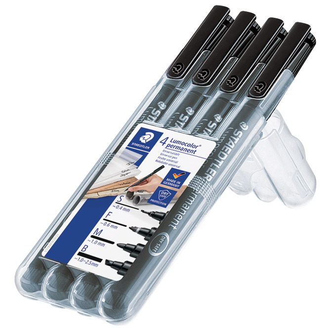 Marker OHP permanentni pk4 Lumocolor Staedtler 31-9WP4GS crni