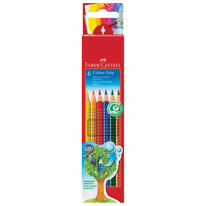 Boje drvene   6boja Grip 2001 Faber-Castell 112406 blister