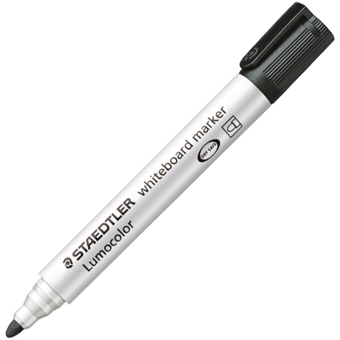 Marker za bijelu ploču 2 mm reciklirani Lumocolor Staedtler 351-9 crni