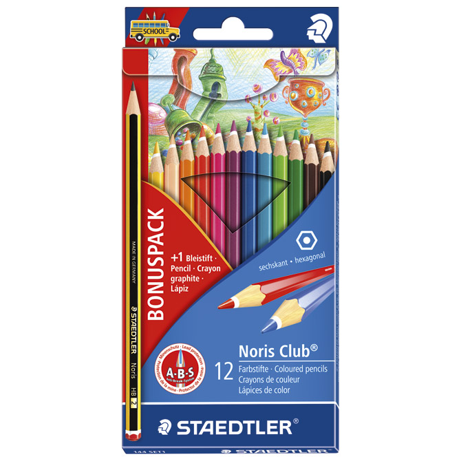 Boje drvene  12boja Noris Staedtler 144SET1 blister + gratis olovka!!