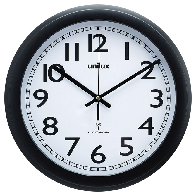 Sat zidni fi-30,5cm Wave Unilux 100340855 crni!!