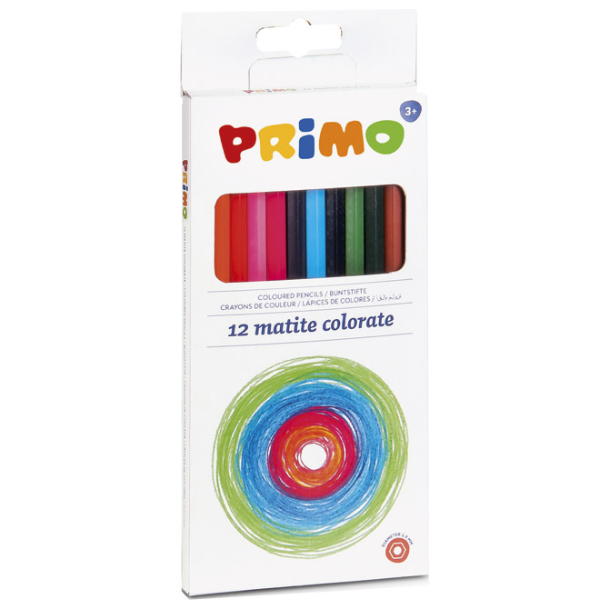 Boje drvene  12boja Primo 5031MAT12E blister