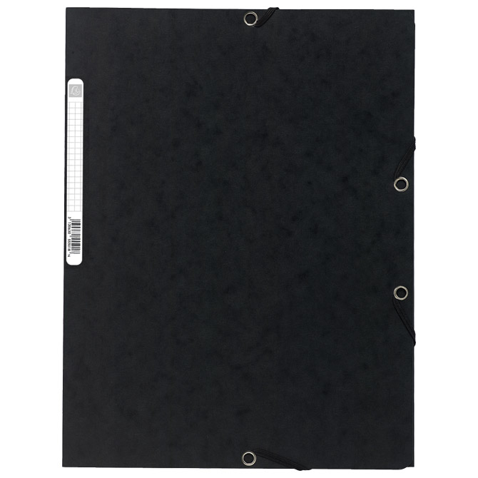 Fascikl klapna s gumicom chartreuse A4 Exacompta 55501E crni