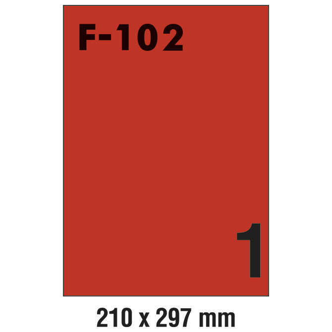 Etikete ILK 210x297 mm pk100L Fornax F-102 crvene