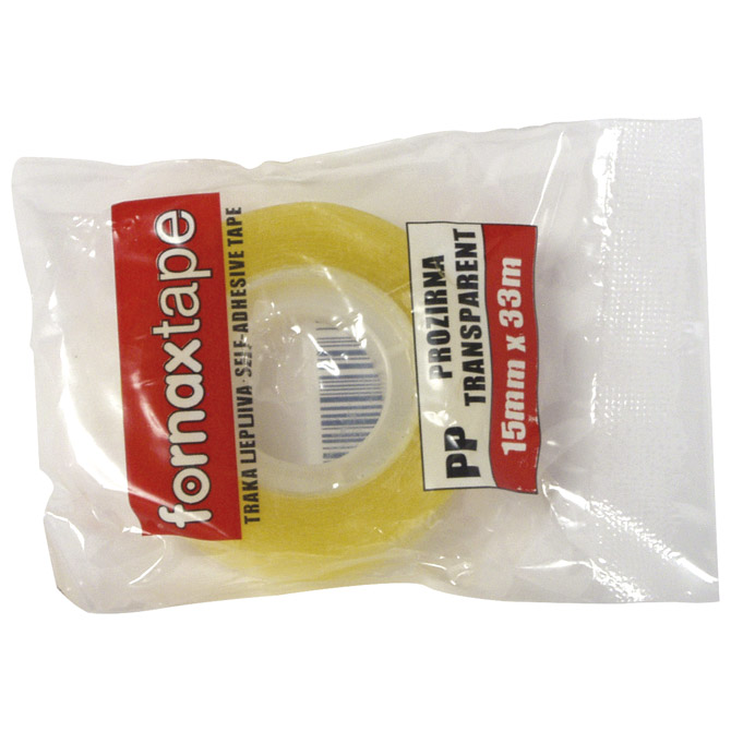 Traka ljepljiva 15 mm/33m Fornax prozirna