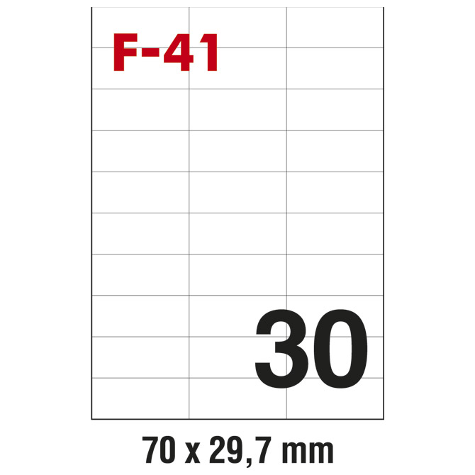 Etikete ILK  70x29,7 mm pk100L Fornax F-41