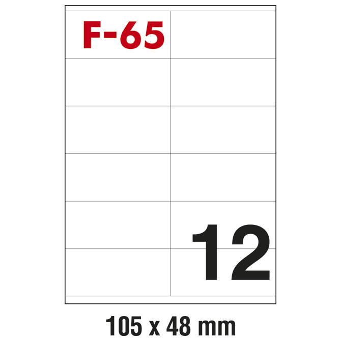 Etikete ILK 105x48 mm pk100L Fornax F-65
