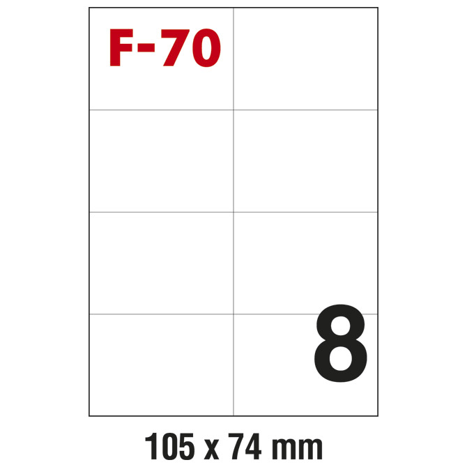 Etikete ILK 105x74 mm pk100L Fornax F-70