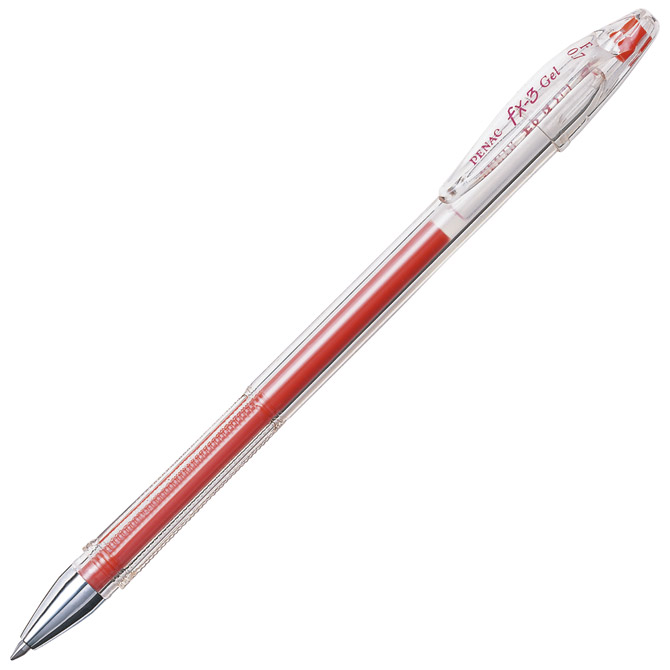 Olovka kemijska gel FX-3 Basic Penac BA1601-02F crvena