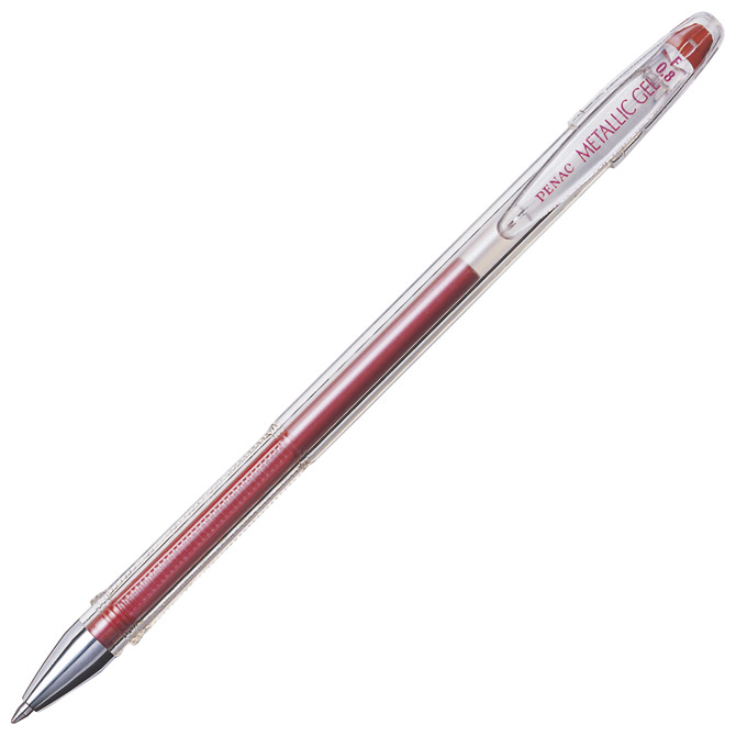 Olovka kemijska gel FX-3 Penac BA1603-18F metalik crvena!!