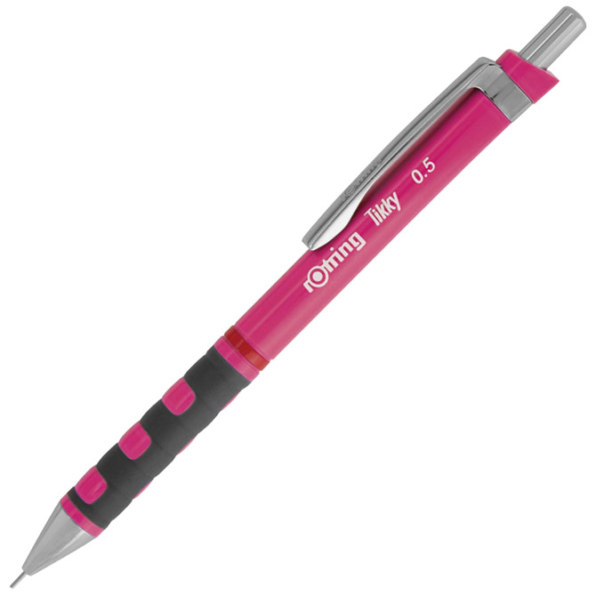 Olovka tehnička 0,5mm grip Tikky lll Rotring fluorescentno roza!!
