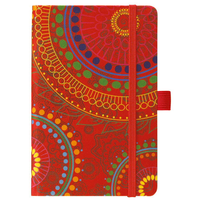 Notes Ivory  9x14cm karo s gumicom Exotic 09-022 crveni!!