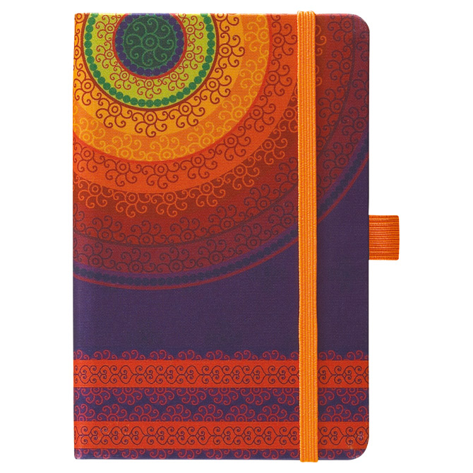 Notes Ivory  9x14cm karo s gumicom Exotic 09-023 narančasti!!