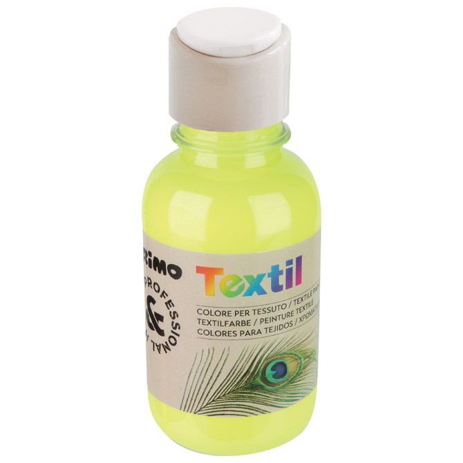 Boja tempera za tekstil 125ml Primo 410TXF125210 fluorescentno žuta