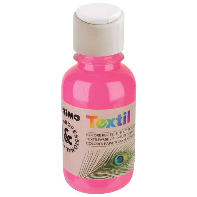 Boja tempera za tekstil 125ml Primo 410TXF125370 fluorescentno roza