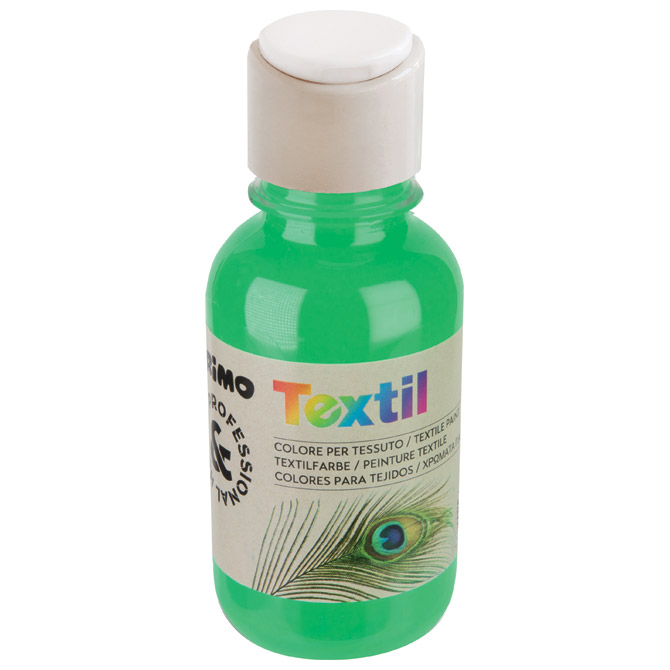 Boja tempera za tekstil 125ml Primo 410TXF125610 fluorescentno zelena